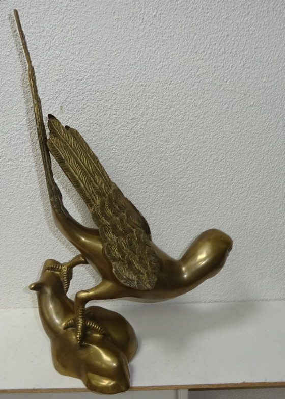Image 1 of Vintage brass bird