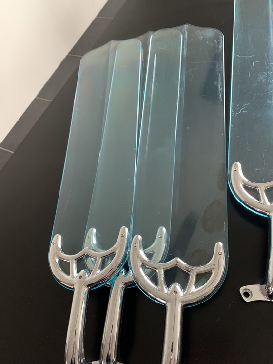 Image 1 of Ventilateur de plafond chromé, 3 positions, 2 directions