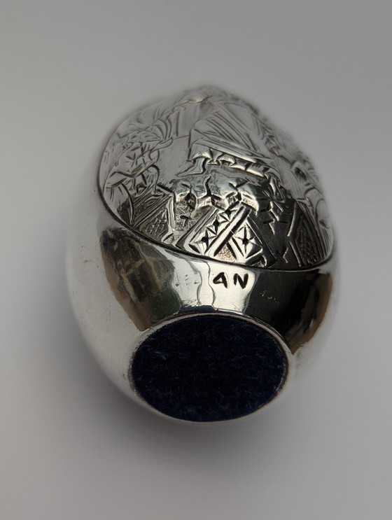 Image 1 of 2 œufs grecs orthodoxes argentés