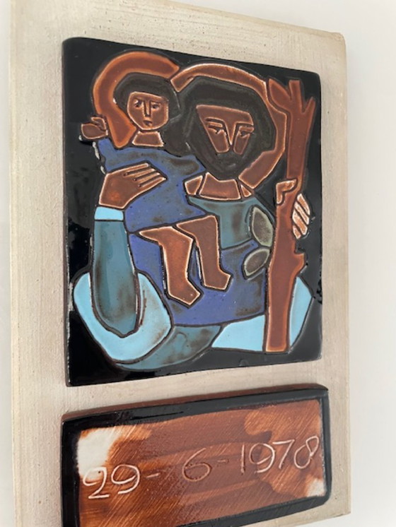 Image 1 of Keramische wandplaquette – Henk Potters