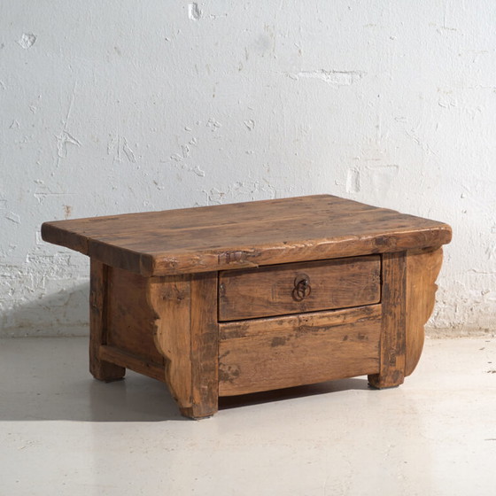 Antique low table in elm wood – China, circa 1930 – Coffee tables (photo 7 of 40)