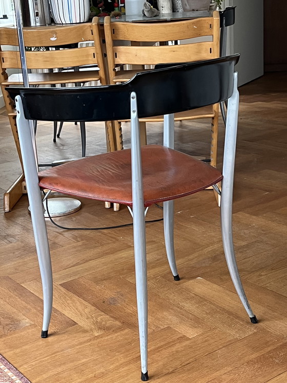 Image 1 of 4 Italian designstoelen iniziano jaren 80