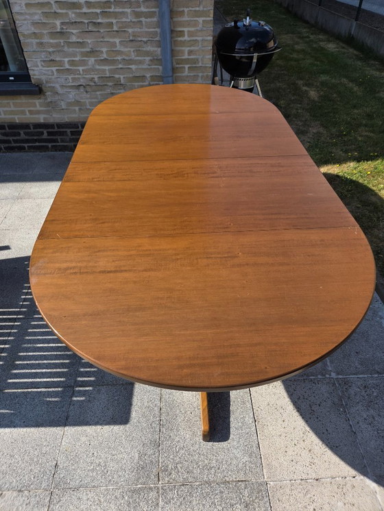 Image 1 of Large Vintage Oval Extendable Dining Table