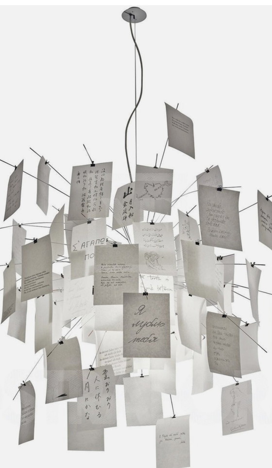 Image 1 of Ingo Maurer Zettlel z6 note lamp