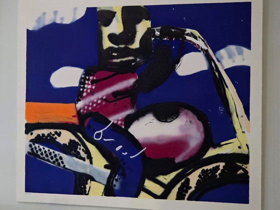 Image 1 of Herman Brood - Moteur - 16/100 - Signé à la main