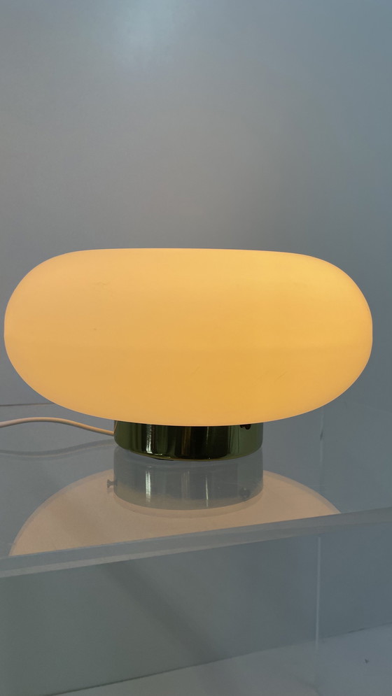 Image 1 of Vintage Raak Design Amsterdam Donut Plafondlamp Melkglas 