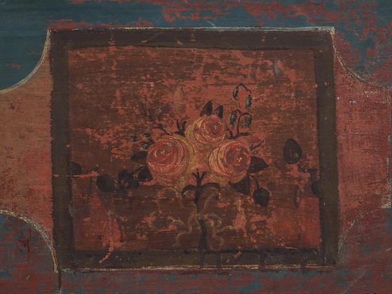 Antieke rode kist met bloemendecoratie (ca. 1920) #106 – Opbergkast (photo 34 of 40)