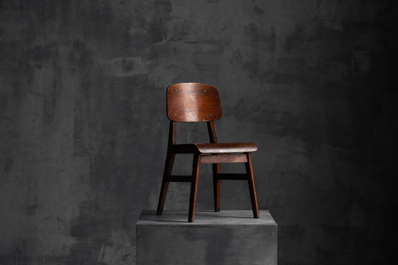 Image 1 of Zeldzame stoel "Tout Bois" Toegeschreven aan Jean Prouvé, Frankrijk, 1941