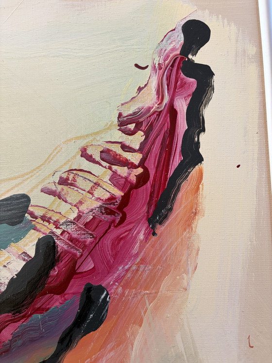Original Abstract Painting – Signed H. Jacobs '01 – Paintings & Drawings, Aluminium (photo 2 of 8)