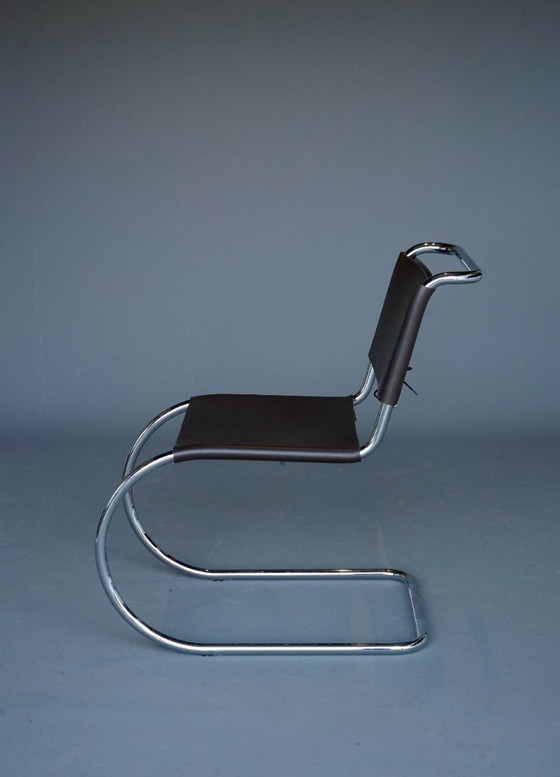 Image 1 of x4 Freischwinger MR 10 im Stil von Ludwig Mies van der Rohe, 1990er Jahre