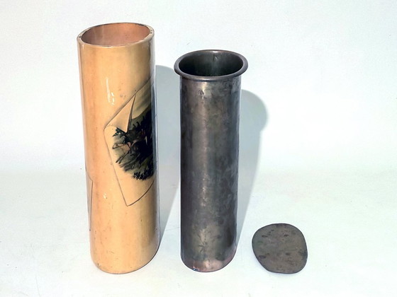 Antieke paraplubak omstreeks 1900 – Metal, Copper (photo 9 of 9)