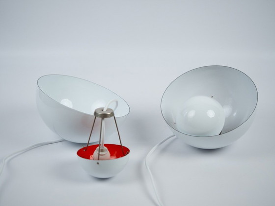 Pair Of 2 Danish Vintage Lamps Flowerpot By Verner Panton, Louis Poulsen, 1968 – Pendant lamps, Other (photo 8 of 12)
