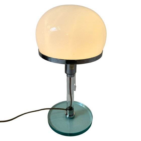 Image 1 of Bauhaus - Lámpara de mesa con cristal opalino - Atribuida a Tecnolumen / Wagenfeld