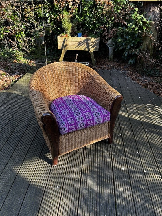 Image 1 of Poltrona rotonda in vimini