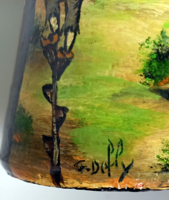 Image 1 of Pair of vintage Basque pottery – glazed ceramic – signed G. Defly (1950s)