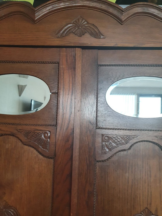 Beautiful Oak Linen Cabinet – Storage cabinet, Wood (photo 2 of 6)