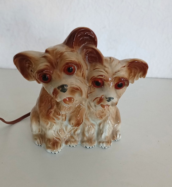 Image 1 of Lampada a forma di cane in porcellana anni '50