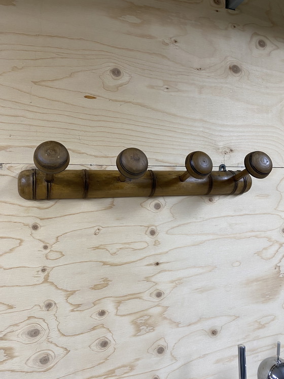 Image 1 of Appendiabiti vintage francese in finto legno di bambù