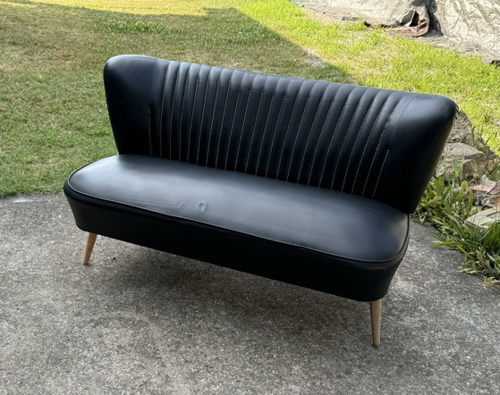 Mid-Century Sky Black Cocktail Sofa, 1950s – Loveseats, Mid Century Modern (photo 4 of 8)