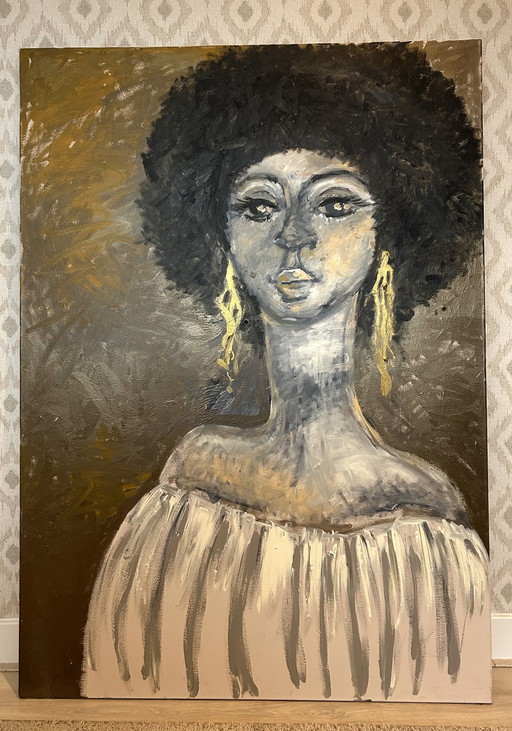 Painting acrylic on canvas 1m x 1.40m