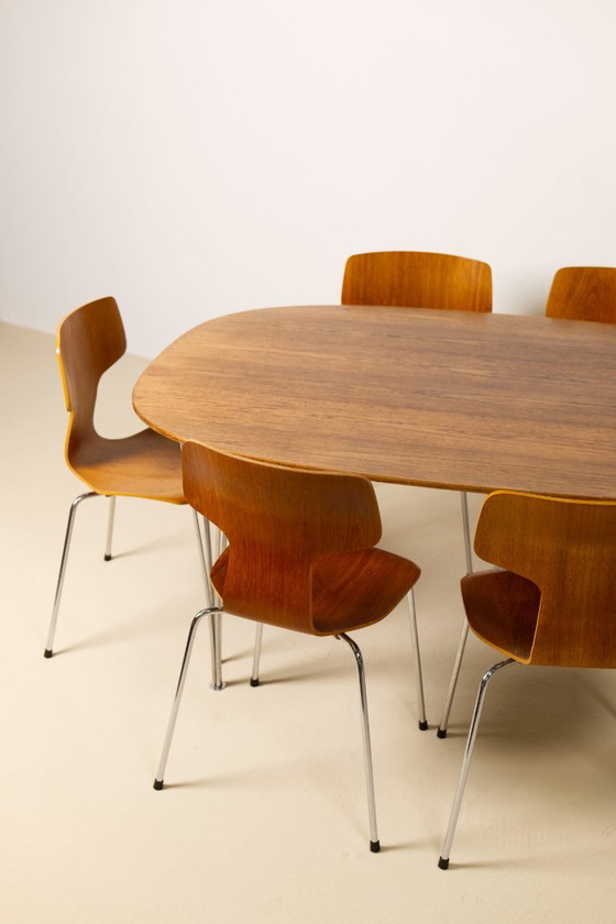 Image 1 of Piet Hein & Bruno Mathsson Superellipse Dining Table, 1970's, Fritz Hansen