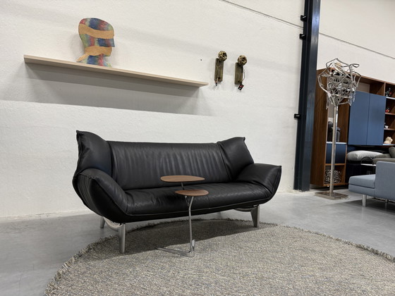 Image 1 of Leolux Tango sofá 3 plazas Piel negra