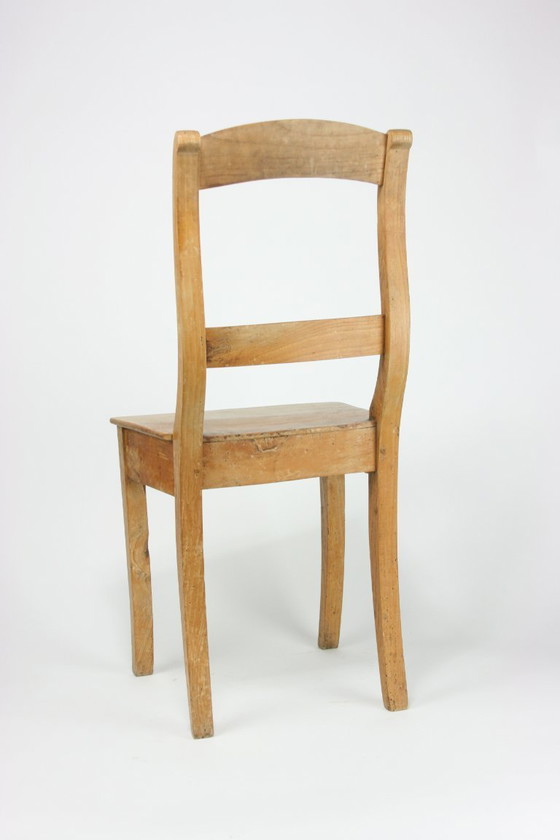 Image 1 of Antieke Hollandse Biedermeier stoelen — beukenhout — ca. 1820–1870 — set van 2