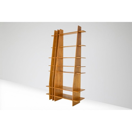 Image 1 of Vintage Shelving Unit in Walnut italian 1980s