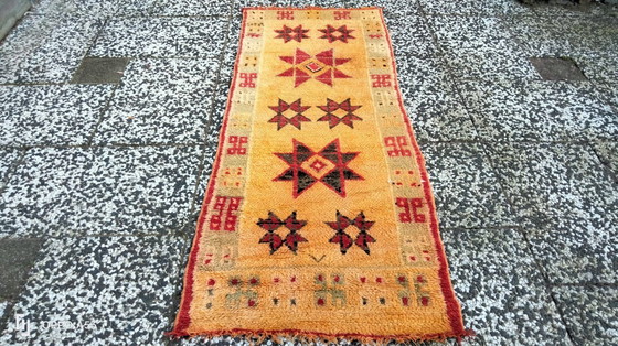 Image 1 of Handgeknoopt Berber kleed wol 178x70cm