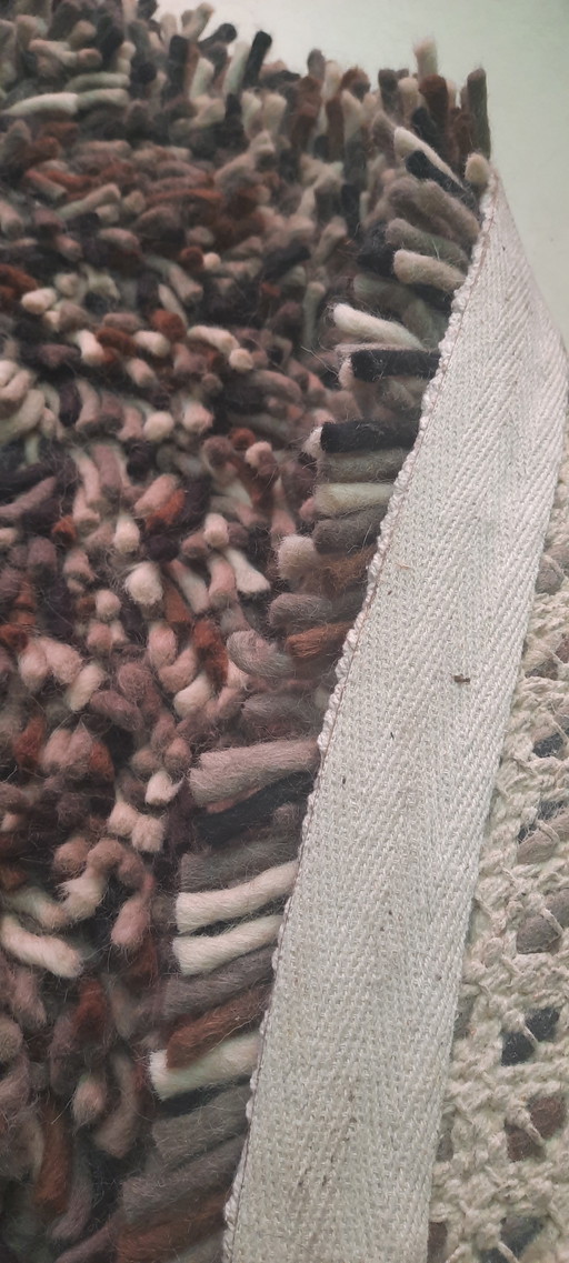 Design Round Wool Browning Rug 3 Meter