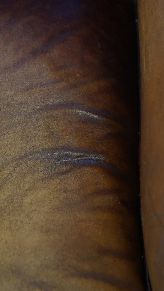 Image 1 of Vintage Schapenleren Oorfauteuil