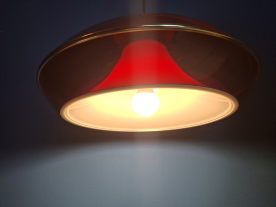 Image 1 of Large vintage space age pendant lamp Massive