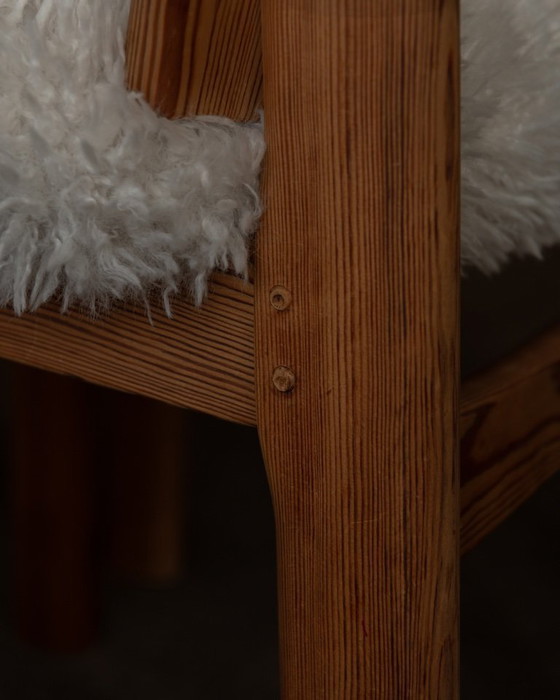 Image 1 of Vintage Danish Pine Dining Chairs (Set of 4) | Niels Koefoed Style | Rustic Scandinavian Modern | 1970s–80s