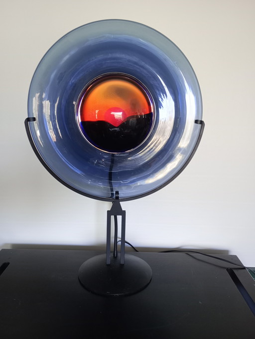 Murano sunset table lamp Elio Raffaelli, Robert Cammozzo