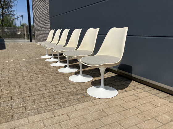 Image 1 of 6x Original Vintage Knoll Tulip Dining Chairs Eero Saarinen