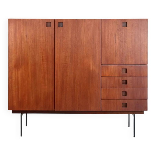 Highboard en teck Hulmefa série Propos
