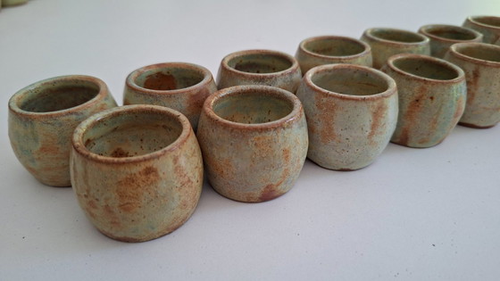 Image 1 of Set of 20 terracotta snail pots