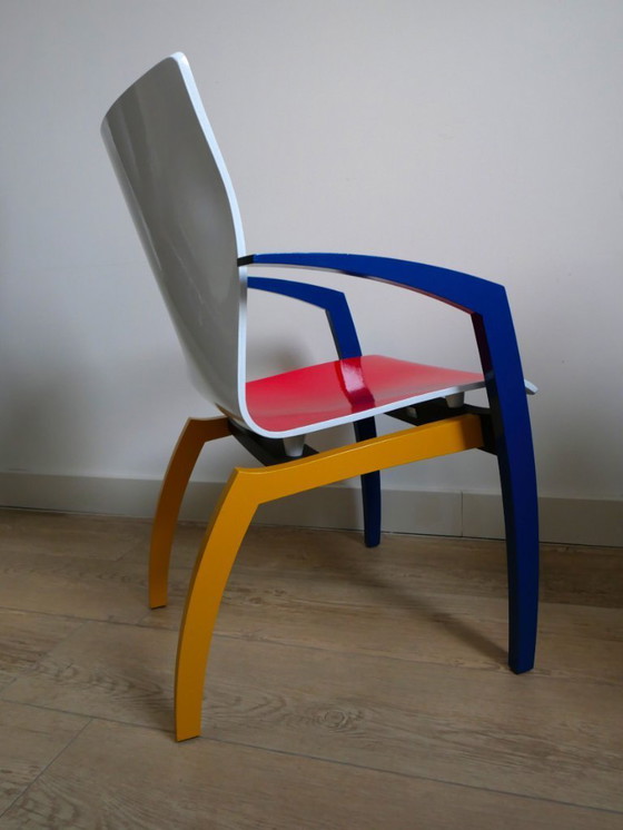 Image 1 of Sedia da pranzo Leolux Camarilla ispirata a "Mondriaan".