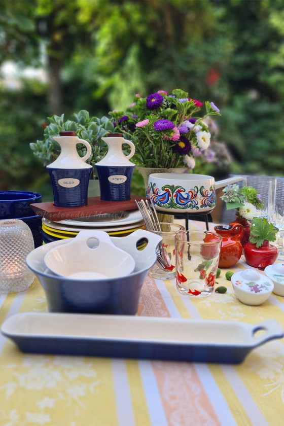 Image 1 of Malin Gustavsson per SAGAFORM Svezia Set di tapas blu cobalto