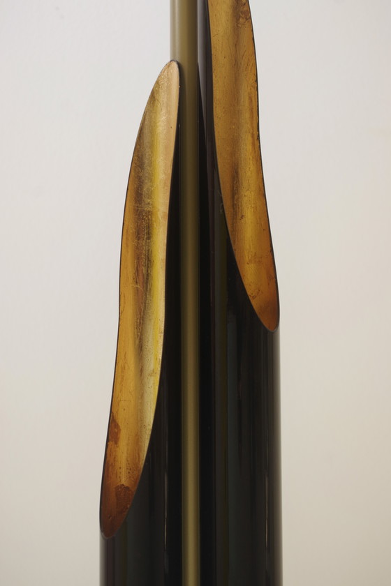 Image 1 of Coltrane Floor Lamp - Modern Luxury Lighting In Brass & Matte Black