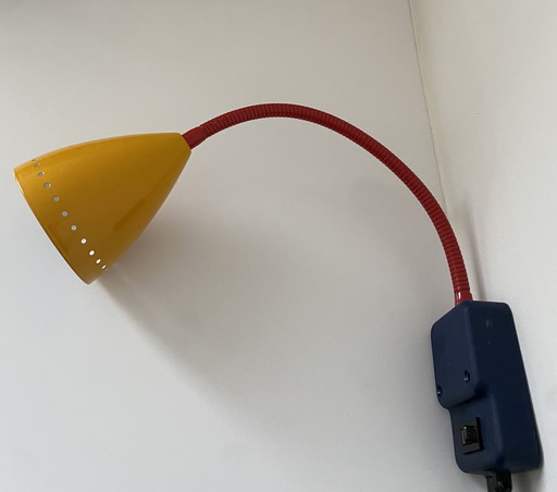 Vintage Happy Light - Model 54013 - Memphis Style - Dutch Design - Wall Lamp - 1980 -