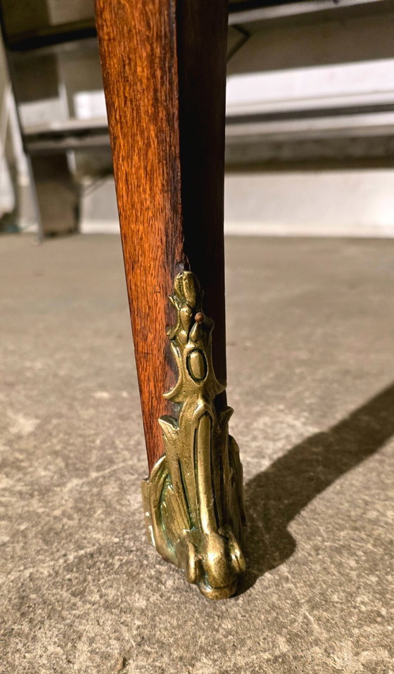 Image 1 of Escritorio plano estilo Luis XV en marquetería - obra del siglo XX