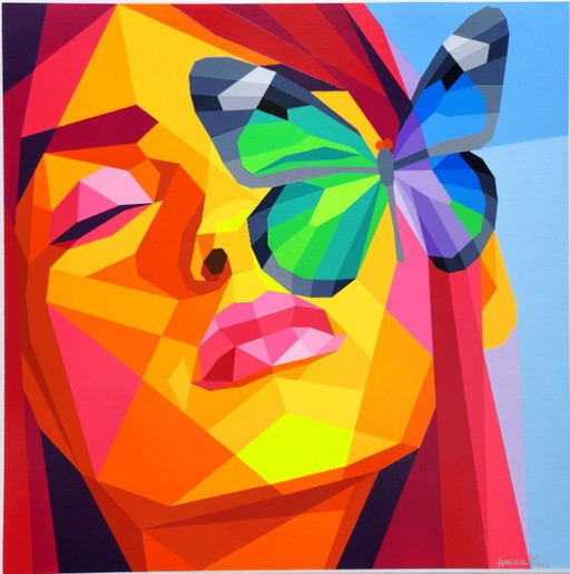 Artist painting - Adrian GONZALEZ TORRES - Refugio 2