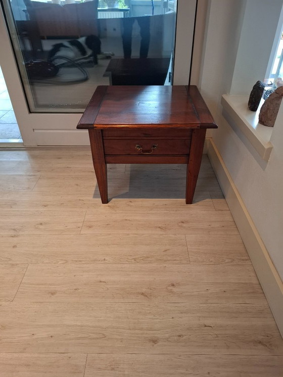 Image 1 of Teak houten Salontafel en bijzettafel te koop