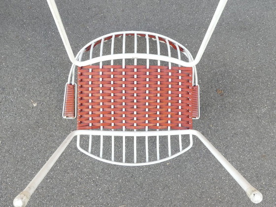 4 Garden Chairs with Armrests Metal Stiegler Marbach 1970s WstaEb – Plastic, Vintage (photo 15 of 17)