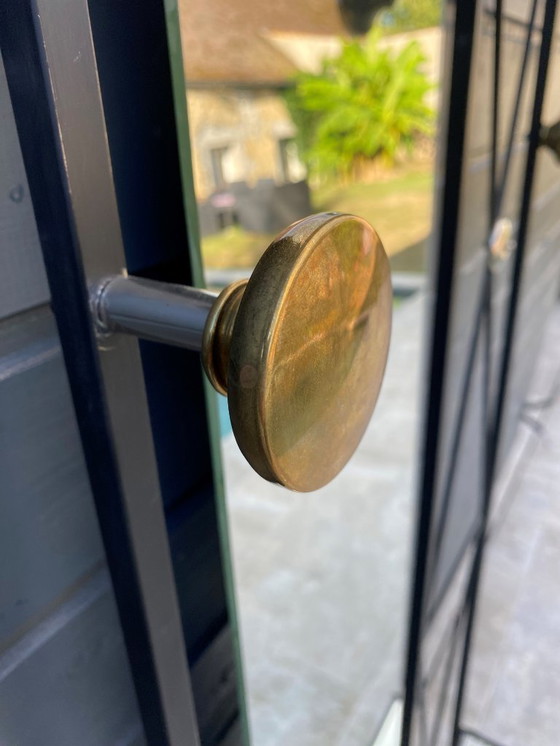 Image 1 of Garderobe wandkapstok entree spiegel 182x64cm 1950 vintage