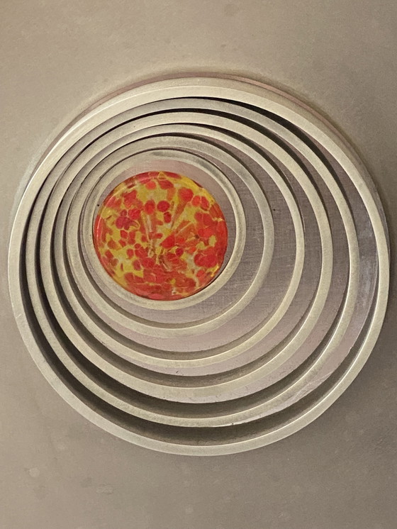 Image 1 of Angelo Brotto Skulpturale Wandleuchte Esperia Edition 1970