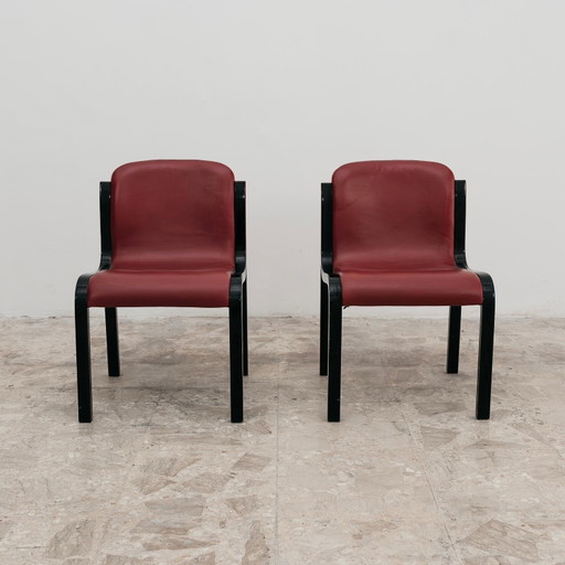 Carlo Bartoli Tisettanta Set van twee stoelen Mod. Mito Jaren 70 Modern Design