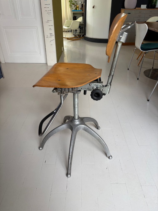 Sedia da tavolo da disegno regolabile anni '60