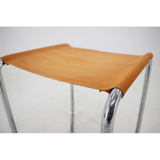 Image 1 of Vintage chromed stool by Marcel Breuer for Thonet B8, 1930s